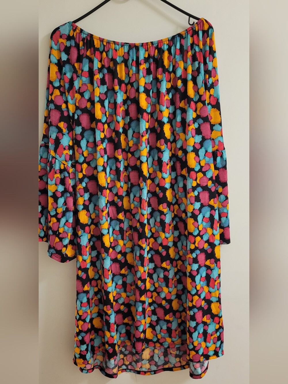 Dear Scarlett Off The Shoulder Flair Sleeve Tunic‎ Dress Size 2xl - Picture 5 of 5